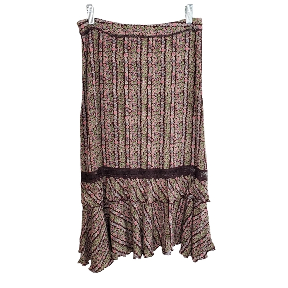 Vintage Free People Floral Print Skirt - Picture 4 of 10